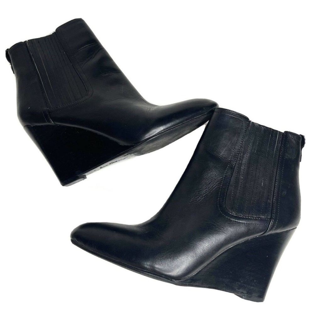 Sam Edelman Gillian Leather Wedge Bootie Boots